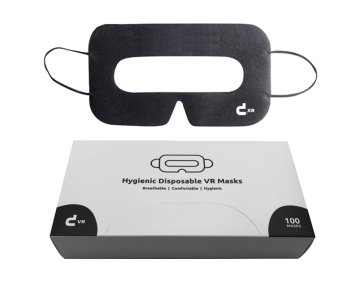 Universal VR Masks with Storage Case (Black, 100 Pieces)