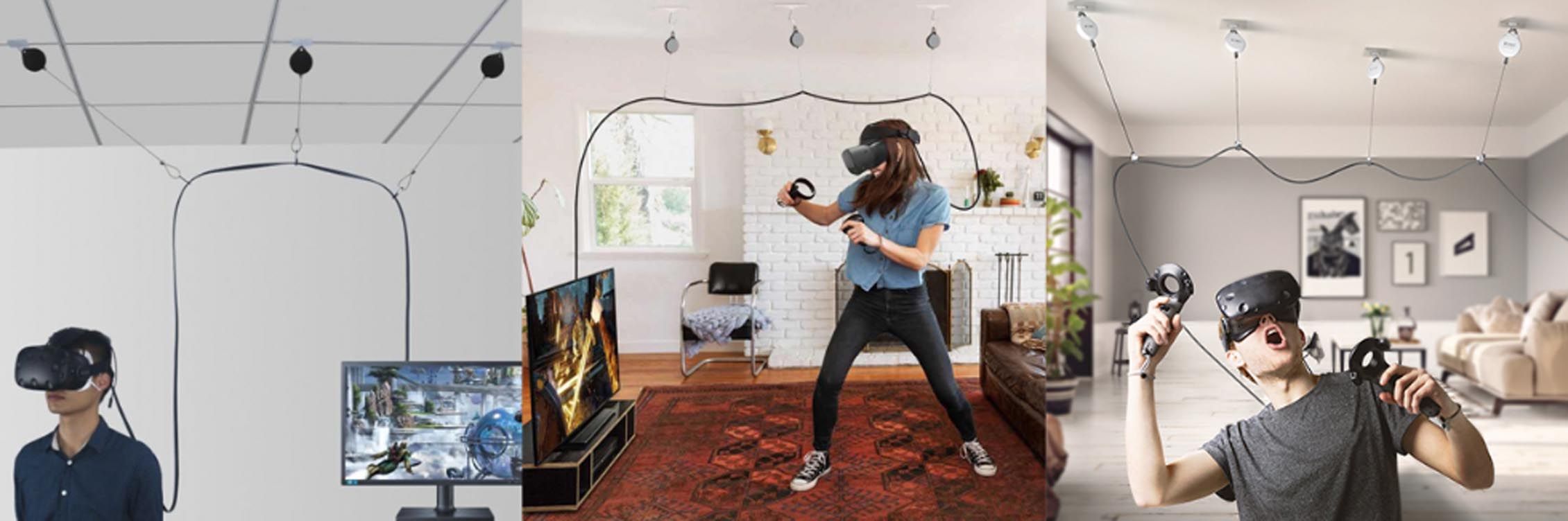 How do you hang the cables of your VR Headset?